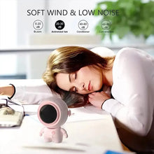 Load image into Gallery viewer, Portable Fan Astronaut Quiet Small USB Rechargeable Mini Neck Fan Student Dormitory Office Outdoor Fan Supply