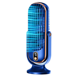 Air Cooling Fan USB Rechargeable 1800mAh Tower Table Fan 5 Speeds Refrigeration Air Conditioning Fan Brushless Motor LED Display