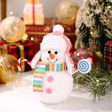 Load image into Gallery viewer, LED Light Christmas Snowman Lights Glowing Feature Top Hat Design Snowman LED Lights Handmade Christmas Snowman Decoration