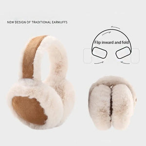 Plush Earmuffs Soft Ear Cap Thicken Foldable Ear Cover Folding Keep Warmer Winter Earmuffs Female