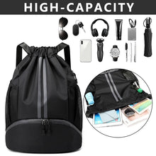 Load image into Gallery viewer, Outdoor Men Sports Bags Large Football Basketball Bag Gym Swimming Drawstring Bag Women Camping Waterproof Shoes Oxford Backpack