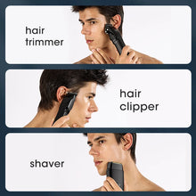 Load image into Gallery viewer, Men's Cordless Professional Hair Clipper Carving Electric Pusher Reciprocating Blade Shaver Deep Cleaning and Care Set