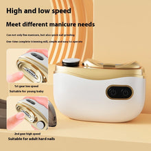Load image into Gallery viewer, Rechargeable Electric Nail Clipper Automatic Nail Trimmer with Light Grinding Polishing Safe Manicure Tool