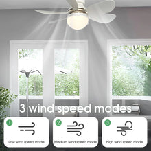Load image into Gallery viewer, 40W Ceiling Fan Light LED E27 With Remote Control Dimming Suitable For Living Room Bedroom Kitchen And Home Use, 85-265V