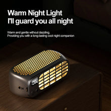 Load image into Gallery viewer, Portable Bladeless Fan Desktop Cooling Fan with Night Light 5 Wind Speeds 2 Light Modes for Home Office Outdoor Camping Travel