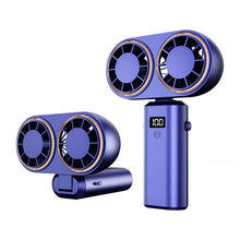 Load image into Gallery viewer, Intelligent Digital Handheld Fan Mini Portable Office Rechargeable Handheld Fan