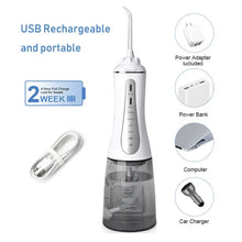 Load image into Gallery viewer, Dental Water Flosser Oral Irrigator with Storage Holder Portable Teeth Cleaning Jet Toothpick Mouth Washing Machine 6 Jet 350ml