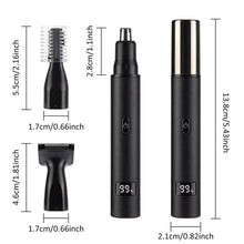 Load image into Gallery viewer, USB Rechargeable 3In1 Electric Ear Nose Hair Trimmer Portable For Men Women Facial Hair Nose Eyebrow