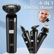 Load image into Gallery viewer, 3D 4 in 1 Electric Shaver For Men Multi-Function Electric Shaver Razor USB Car Rechargeable Whole Body Washable Shavers