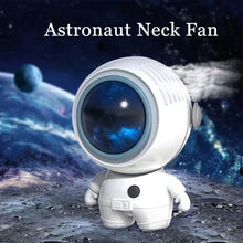 Load image into Gallery viewer, Astronaut Neck Hanging Fan Portable Cute Quiet Running Brushless Motor Working Sleeping Travel  USB Charging Cooling Fans