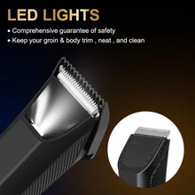 Load image into Gallery viewer, Groin Body Hair Trimmer Dual Head Skin Safe Trimmer Foil Blades Waterproof Wet Dry Groomer USB-C Rechargeable Ball Shaver