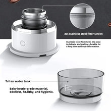 Load image into Gallery viewer, Electric Coffee Maker Portable Mini Coffee Machine 304 Stainless Steel Hand Rushing Coffee Pot for Travel Portable Home Brew Pot