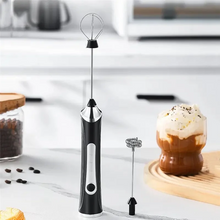 Load image into Gallery viewer, Automatic Rotary Whisk Stirrer Cream Whipper Handheld Small Stirring Stick Black