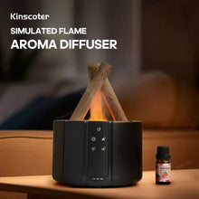 Load image into Gallery viewer, Simulated Flame Aroma Diffuser Bonfire Air Humidifier Ultrasonic Cool Mist Maker Fogger LED Essential Oil Lamp Difusor