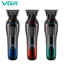 Load image into Gallery viewer, Men's Cordless Rechargeable Professional Hair Clipper Gradient Color Precision Carving Electric Push Clipper