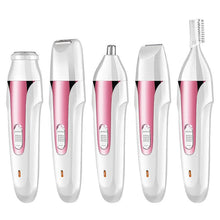 Load image into Gallery viewer, Multifunction Electric Epilator 5 in 1 Women Face Underarm Bikini Hair Removal Device Remover Mini Female Shaver Eyebrow Trimmer