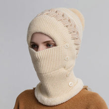 Load image into Gallery viewer, Beanies For Women Winter Knitted Hats Thick Warm Beanie Skullies Hat Female Gradient Bonnet Beanie Caps Outdoor Riding Set