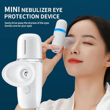 Load image into Gallery viewer, Mini Eye Care Nano Sprayer 20mL Moisturizing Water Mist Steam Steamer Rechargeable Eye Wash Beauty Skin Face Steam Machine