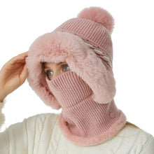 Load image into Gallery viewer, Warmer Knitted Hat Casual Winter Plush Ears Protection Cap Multipurpose Beanie Cap Outdoor