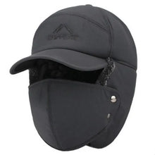 Load image into Gallery viewer, Winter Warm Bomber Hats Men Women Fashion Ear Protection Face Windproof Ski Caps Velvet Thicken Couple Hat
