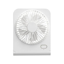 Load image into Gallery viewer, Small Desk Fan 2000mAh USB Rechargeable Cooling Fan 3 Speed Cool Wind Blower Portable Air Circulation Ventilador for Home Office