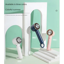 Load image into Gallery viewer, Handheld Ice-Coated Semiconductor Cooling Fan Fan Camping Fan Easy Carrying White
