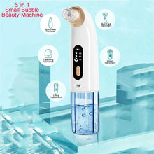 Load image into Gallery viewer, Electric Small Bubble Blackhead Remover USB Water Cycle Pore Acne Pimple Removal Vacuum Suction Facial Nose Cleaner Tool
