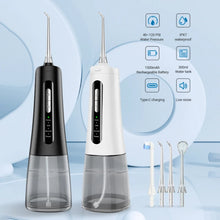 Load image into Gallery viewer, Teeth Water Pick Ultrasonic Cleanser 300ml Water Tank 4 Jet Tip Tooth Beauty Health Irrigator Dental Water Flosser for Teeth