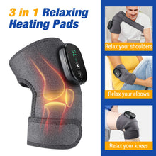 Load image into Gallery viewer, Electric Heating Knee Shoulder Massager Pad Brace LED Vibrators Orthopedics Belt 65℃ Arthritis Pain Relief Physiotherapy Charge