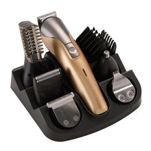 Load image into Gallery viewer, 1 Set Hair Trimmer Razor Set 8 in 1 Waterproof Beard Trimmer Men Cordless Electric Razor Nose Body Hair Clipper Grooming Set