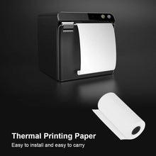 Load image into Gallery viewer, Wirelessly BT 200dpi Mini Thermal Printer with 6 Rolls Paper Label Maker BT Inkless Thermal Printer Support for iOS Android