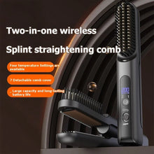 Load image into Gallery viewer, Quick Styling Wireless 2-In-1 Hair Straightener And Curler-Titanium Tourmaline Coating, Under 5 Min Minutes
