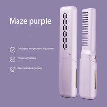 Load image into Gallery viewer, Cordless Compact Hair Straightening Brush Automatic Power Off Protection Portable A Smooth Comb Not Harmful To Hair Anti-scald