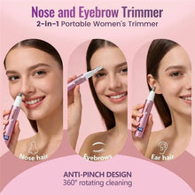 Load image into Gallery viewer, Nose &amp; Eyebrow Hair Trimmer For Men &amp; Women - USB Rechargeable Facial Trimmer, Painless And Easy Clean Beauty Kit
