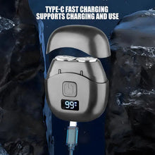 Load image into Gallery viewer, Mini Electric Shaver Double Head Men's Razor Beard Trimmer Shaver  Men Double Floating Magnetic Blade Head Portable Beard Knife