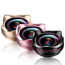 Load image into Gallery viewer, 16mm 4K Super Wide Angle Macro Phone Lens 2 in 1 15X Distortionless HD Universal Clip Camera Lens Kit For iphone Android Lens