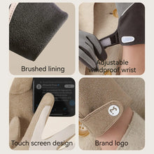 Load image into Gallery viewer, Cycling Warm Gloves Women Winter Skiing Bicycle Outdoor Sport Plush Mittens Soft Skin-friendly Windproof Waterproof Touchable