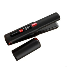 Load image into Gallery viewer, 2 In 1 Hair Straightener And Curler Wireless Charging Ionic Frizz Control LCD Digital Display Lightweight Portable ABS