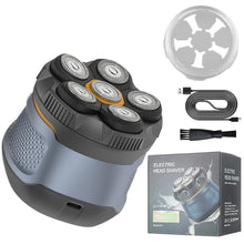 Load image into Gallery viewer, Men's 6D Magnetic Blade Rechargeable Electric Shaver Full Body Water Wash Professional Barber Trimmer Beard Shaver