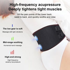 Electric Heating Waist Massage Belt Back Support Warm Hot Compress Physiotherapy Waist Electric Abdominal Massager