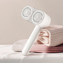 Load image into Gallery viewer, Double Head Lint Remover for Clothes Rechargeable Sweater Shavers to Remove Pilling Electric Fabric Shaver 4-Speeds Remove Fuzz