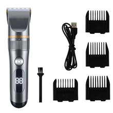 Load image into Gallery viewer, Professional Cat Dog Hair Clipper All Metal Rechargeable Pet Trimmer Cat Shaver Cutting Machine Puppy Grooming Haircut Low Noice