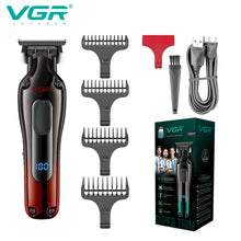 Load image into Gallery viewer, Men's Cordless Rechargeable Professional Hair Clipper Gradient Color Precision Carving Electric Push Clipper