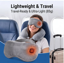 Load image into Gallery viewer, 3 Heat Settings Heated Eye Mask, Rechargeable Warm Compress Sleep Mask with Removable Washable Cover, Cordless Travel Eye Care