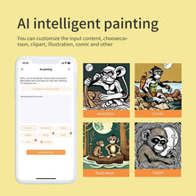 Load image into Gallery viewer, Portable Mini Label Printer Photo Thermal Adhesive Labels Printers Inkless Bluetooth Pocket Mini Printer Stickers Maker 57MM