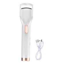 Load image into Gallery viewer, Pain-free Eyelash Curler Portable Electric Heated Eyelash Curler with Fan Usb Rechargeable 2-in-1 Multifunctional Tool for Quick
