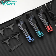 Load image into Gallery viewer, Men's Cordless Rechargeable Professional Hair Clipper Gradient Color Precision Carving Electric Push Clipper