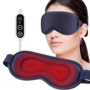 Electric 3D Eye Mask Hot Compress Massage Smart Timing Eye Massager Sleep Aids Shading Blindfold Relieve Fatigue