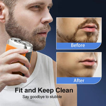 Load image into Gallery viewer, Electric Shaver for Men Portable Smart Facial Beard Trimmer Double Head Shaver Rechargeable Wet Dry Electric Razor