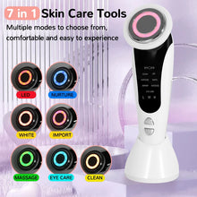 Load image into Gallery viewer, 7 in 1 Microcurrent Face Lift Device LED Facial Massager Anti Aging Beauty Apparatu Skin Care Tool for Skin Rejuvenation